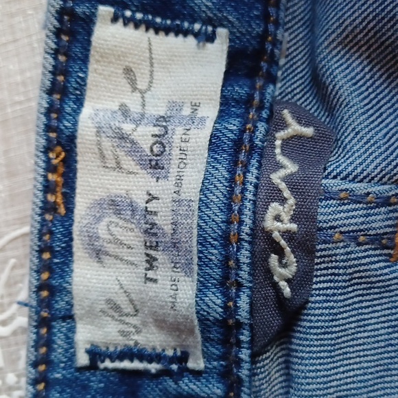 FREE PEOPLE We The Free Jean shorts button fly sz 24 clearance - Picture 3 of 6